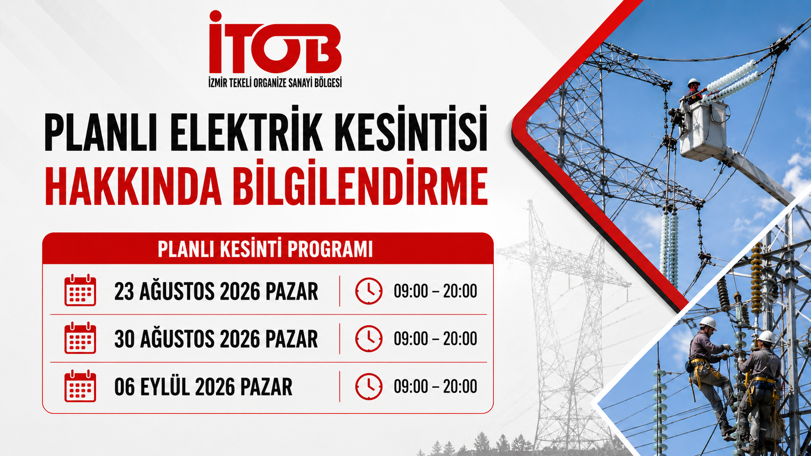 Planlı Elektrik Kesintisi Hakkında Bilgilendirme