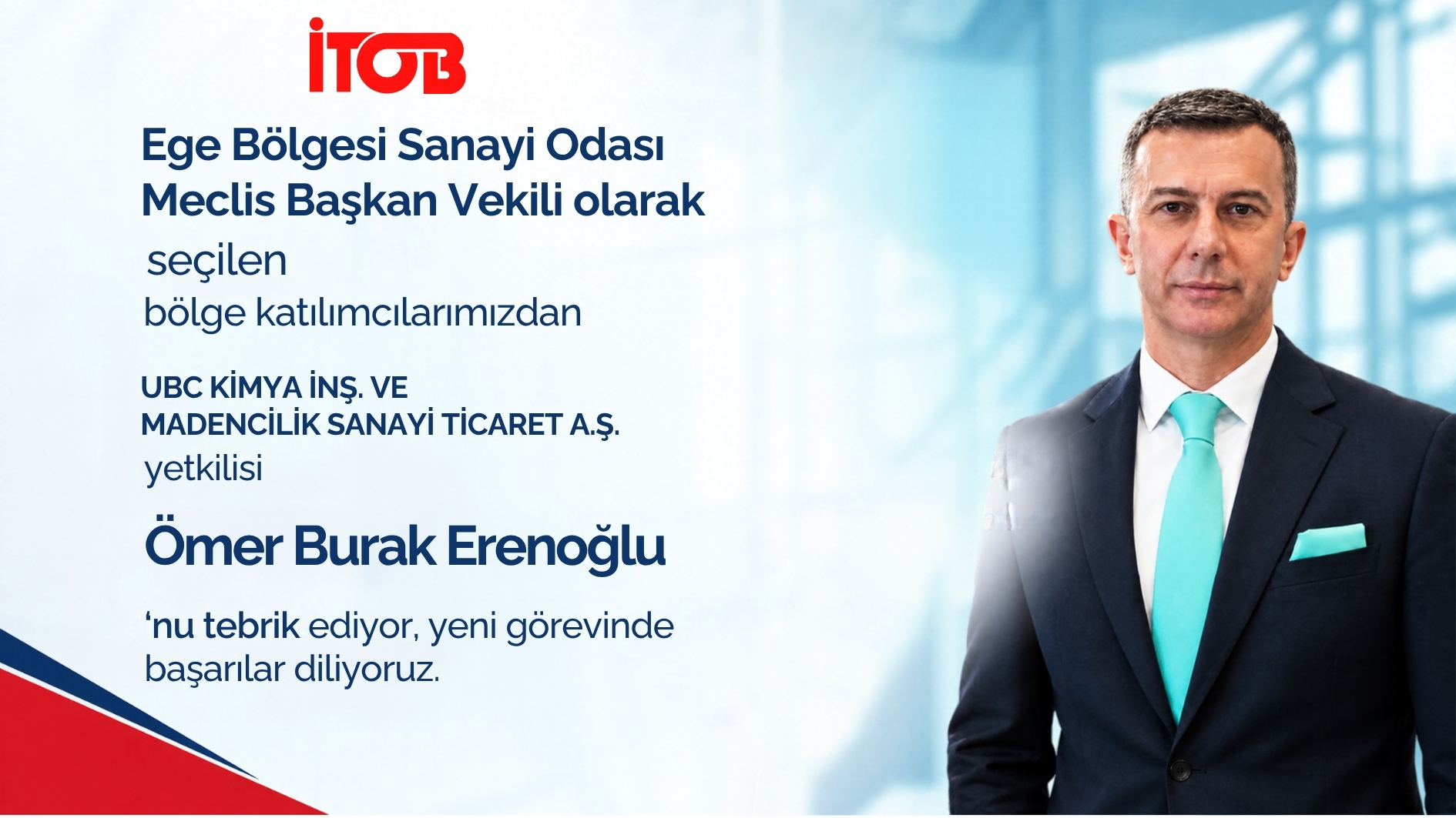 Sayın Ömer Burak Erenoğlu’na Tebrik